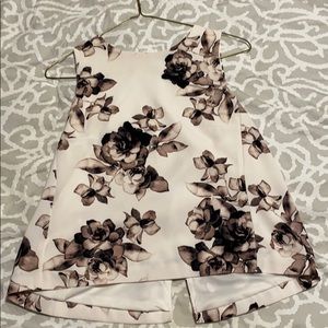 Floral open back shirt from dynamite.
